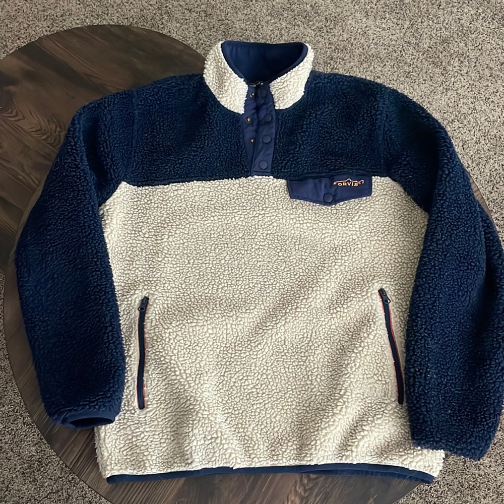 Never Worn Men’s Orvis Sherpa Pull Over | Size Medium